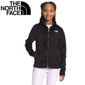 THE NORTH FACE | Girls Medium 10 Black Osolita Full Zip Fleece Jacket Midweight